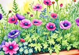 Abbildung der Garten-Anemone (Anemone coronaria)