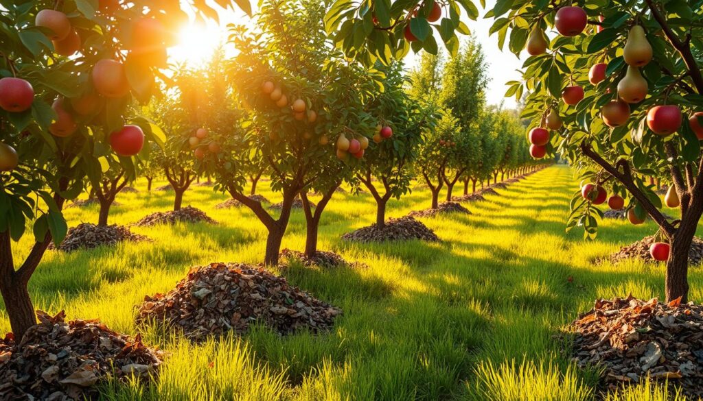 Organische Düngung im Obstgarten