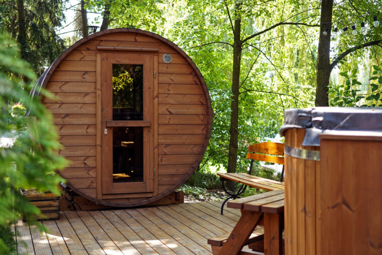 Ideen für eine Fasssauna im Garten